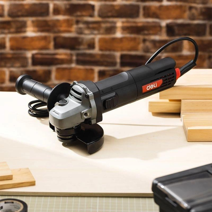 Углошлифовальная машина Deli DE-JM125-2E 790Вт 12000об/мин рез.шпин.:M14 d 115/125мм