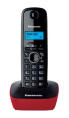 Радиотелефон Panasonic KX-TG1611RUR, красный и черный