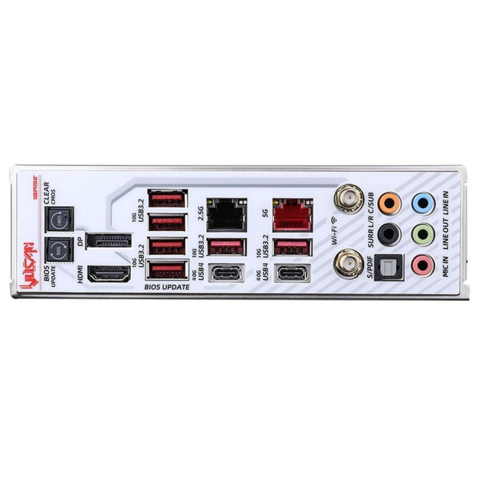 Материнская плата Colorful iGame Z890 VULCAN W V20 Z890, LGA1851, 4*DDR5, 2*PCIEx16, 1*PCIEx4, 5*M.2, 3TypeC, 6USB3.2Gen2, 4USB3.2Gen1, 4*USB2.0, 6SATA3.0, 5G, 2.5G, 2*Type-C DP, DP, HDMI, E-ATX, RTL