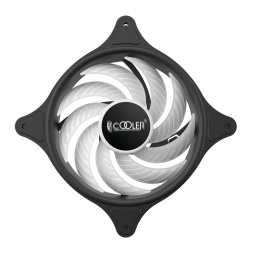 Кулер для корпуса PCCooler FX 120 ARGB 120x120x25mm, 4-pin PWM, ARGB, 52.79CFM, 33.2dBA, 2000RPM, Black