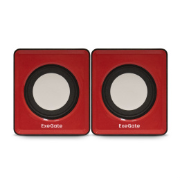 Акустическая система 2.0 ExeGate Disco 140 Red (питание USB, 2х3Вт (6Вт RMS), 100-20000Гц, красный, Color Box) EX289920RUS