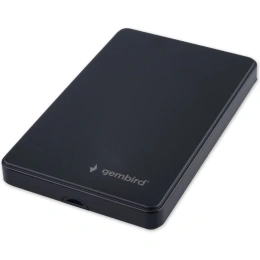 Внешний корпус USB 2.0 для 2.5" HDD/SSD Gembird порт USB, SATA III, металл, черный, EE2-U2S-40P
