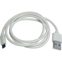Зарядный универсальный дата-кабель USB-Micro Nord-Yada TPE 2А, 1м белый 908927