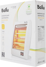 Инфракрасный обогреватель Ballu BHH/M-09M, 800Вт, 14м2, кварцевый, белый