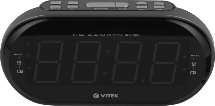 Радиобудильник Vitek VT-6610, серебристый