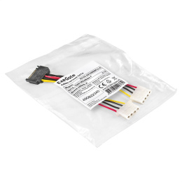 Кабель питания SATA ExeGate EX-CC-SATAM2MF (15pin M/2xMolex F) EX294795RUS