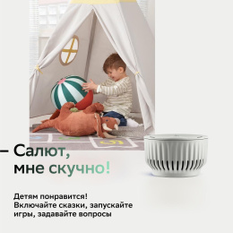 Умная колонка SBER Boom Mini SBDV-00095, 5Вт, с Салют, белый [sbdv-00095g]