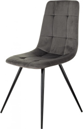 Стул для дома Бюрократ CH-K1 т.серый Holland 18 металл черный на ножках CH-K1_1/HL18