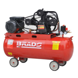 Воздушный компрессор BRADO IBL3100A до 600 л/мин, 8 атм, 100 л, 230 В, 3.0 кВт