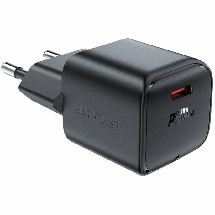Сетевое зарядное устройство ACEFAST A73, USB-C, 20Вт, 3A, черный [af-a73-bk]