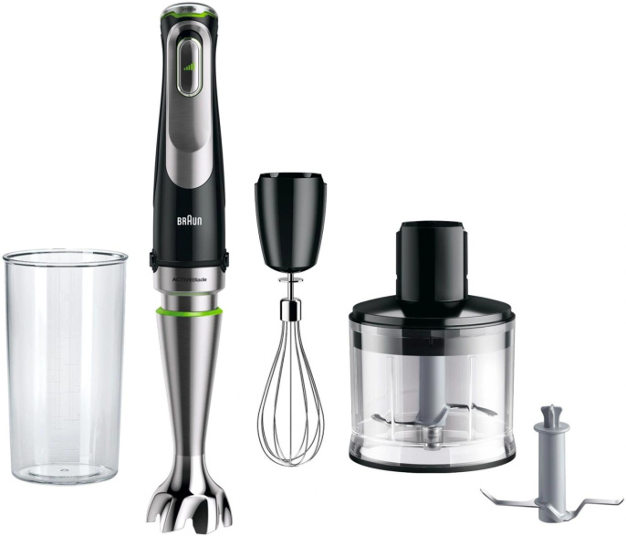 Блендер погружной Braun MQ9135XI 1200Вт черный/серебристый 0X22111366