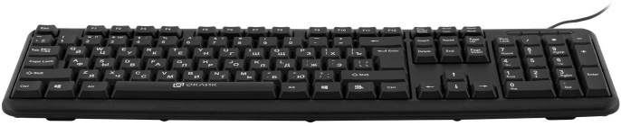 Клавиатура Оклик 180M черный USB (943626) кабель 1.6м