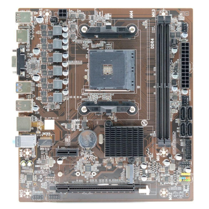 Материнская плата Afox B450D4-MA-V4 AM4 mATX 2хDDR4 PCIEx16 2xPCIEx1 M.2 HDMI VGA