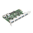 Контроллер ExeGate EXE-317 (PCI-E x1 v2.0, 5*USB3.0 ext. + 2*USB3.0 int., разъем доп.питания, VIA Labs Chipset VL805) EX283717RUS
