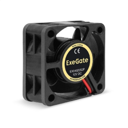 Вентилятор 12В DC ExeGate EX04020S2P 40x40x20 мм, Sleeve bearing подшипник скольжения , 2pin разъем 2.54 , 6500RPM, 28dBA EX294955RUS