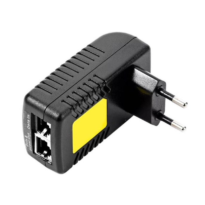 ORIENT SAP-48POE, PoE инжектор питания 24 Вт, AC 100-240V/ DC 48V, 0.5A, вход: RJ45 LAN 10/100, выход: RJ45 PoE тип B 4/5+,7/, совместим с оборудованием PoE IEEE 802.3af, уст.в розетку 29968