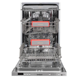 Посудомоечная машина Timberk Set&Dry T-DW45BI103, узкая, напольная, 59.4см, загрузка 11 комплектов, серебристая
