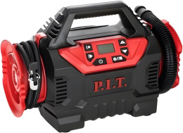 Компрессор P.I.T. PAIP20H-11A аккумуляторный, 20В+12В, 9 л/мин, рег. давления, 0-11 бар/160 pci/1100 кПа