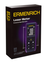 Лазерная рулетка Ermenrich Reel PRO GE60, фиолетовый