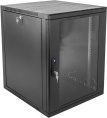 Шкаф коммутационный ЦМО ШРН-12.350-9005 настенный 12U 600x359мм пер.дв.стекл 200кг черный 300мм 14кг 180град. 612мм сталь