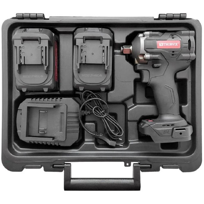 Thorvik BBIW12620 Гайковерт ударный аккумуляторный бесщёточный 1/2"DR, 21В, 620 Нм