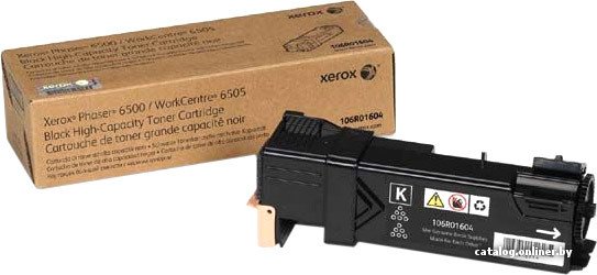 Тонер-картридж XEROX 106R01604 Black для Phaser 6500/6505 повышенной ёмкости