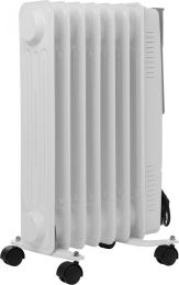 Масляный радиатор Royal Clima Siena ROR-S7-1500M, с терморегулятором, 1500Вт, 7 секций, 3 режима, белый
