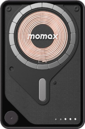Внешний аккумулятор Momax IP131 1-Power X Pro 5000mAh Черный IP131HKD совместимость с MagSafe, 20 Вт PD и быстрая зарядка Qualcomm Quick Charge 3.0, возможность зарядки