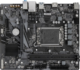 Материнская плата GigaByte H610M K DDR4 rev. 2.0 mATX, 226x185 мм, Intel H610, 2xDDR4 DIMM, 2133-3200МГц, до 64GB, звук 7.1, 2 x SATA 6Gb/s, 1хМ2