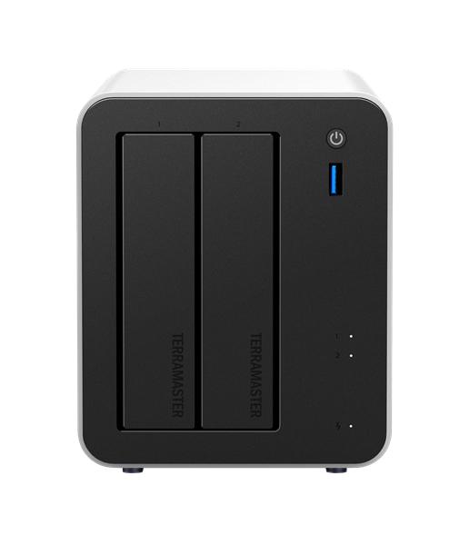 Система хранения данных TerraMaster F2-425 Plus tower NAS QC 3,4Ghz/8Gb 32 /TRAID,RAID0,1,10,5,6/up to 2 HDD SATA 3,5'/2,5' /3xM.2 2280 NVMe/3xUSB 10Gb Type A 1xUSB 10Gb Type-C /HDMI/2x5GbE RJ-45/1xPS/1YW repl. F2-424 (F2-425 PLUS-N95)