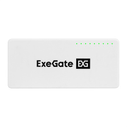 Коммутатор неуправляемый ExeGate EDES-1008C (8-портовый UTP 10/100Mbps, с функцией энергосбережения (Green Ethernet Technology), настольный/настенный) EX298686RUS