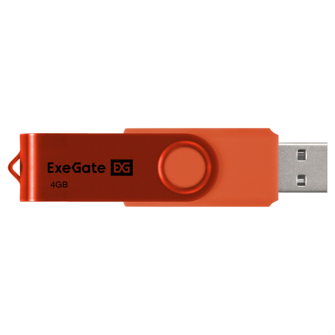 USB-флеш накопитель ExeGate Jet 4GB оранжевый USB2.0, 480Mbps, пластик/металл EX302033RUS