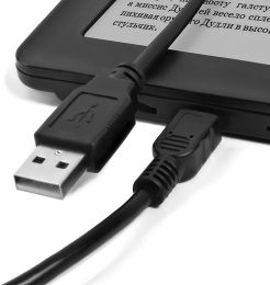 Greenconnect Кабель 1.8m USB 2.0, AM/mini 5P, черный, 28/28 AWG, экран, армированный, морозостойкий