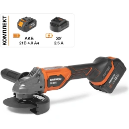 Углошлифовальная аккумуляторная машина DAEWOO DAG 3021Li SET