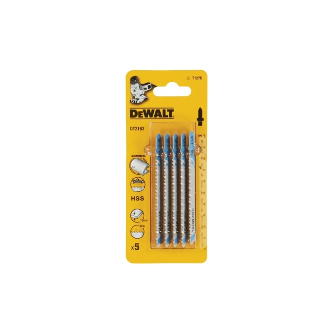 Пилка по металлу HSS 100х72х3 мм, T127D, 5 шт. DEWALT DT2163