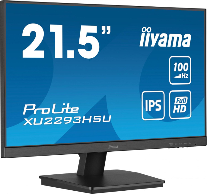 21.5" Монитор Iiyama ProLite XU2293HSU-B7, 1920x1080, IPS, 100Гц, 1хHDMI, 1хDP, черный