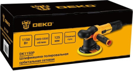 Полировальная машинка орбитальная сетевая DEKO DK1150P, 125мм, 1150 Вт 086-1008
