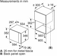 Микроволновая печь Bosch BFL524MB2 20л. 800Вт черный (встраиваемая)