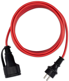 Удлинитель силовой StarWind ST-PS1.10/R, розеток 1шт, 3x1.0 кв.мм, 10м, ПВС, без катушки, красный