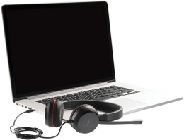 Гарнитура Jabra Evolve 30 II MS, для контактных центров, накладные, проводные, черный [5399-823-309]