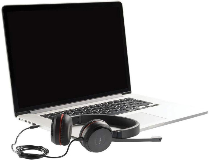 Гарнитура Jabra Evolve 30 II MS, для контактных центров, накладные, проводные, черный [5399-823-309]