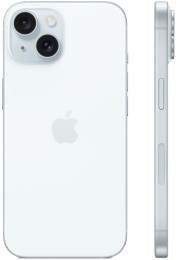 6.1" Смартфон Apple iPhone 15 128Gb, A3090, NFC, OLED, 60Гц, голубой