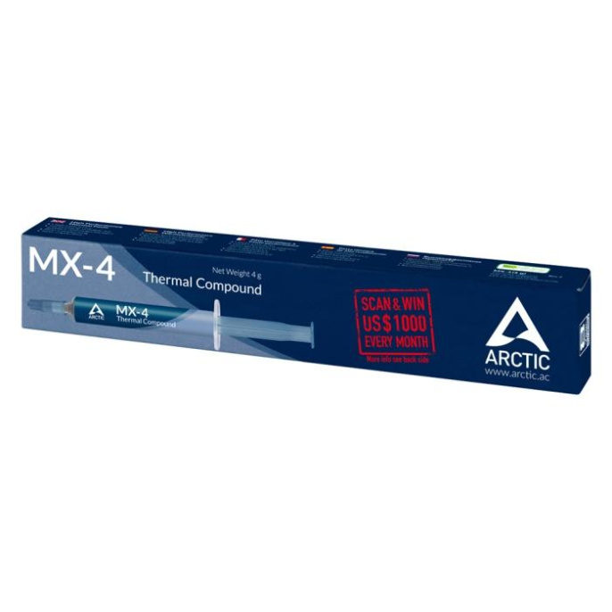 Термопаста ARCTIC COOLING MX-4 шприц, 4грамм [actcp00002b]