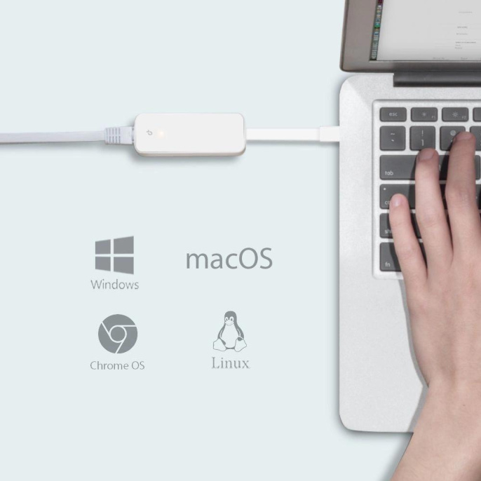 Сетевой адаптер Gigabit Ethernet TP-LINK UE300C USB Type-C