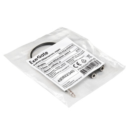 Кабель-разветвитель аудио ExeGate EX-CCA-415-0.15 (3.5mm Jack M/2x3.5mm Jack F, 0,15м) EX294736RUS