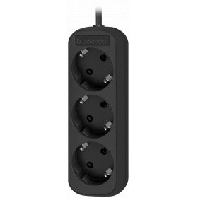 Сетевой удлинитель Defender M318, 1.8м, черный [99321]