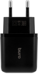 Сетевое зарядное устройство Buro BUWH1, 2xUSB-A, 15.5Вт, 3.1A, черный [buwh15s200bk]