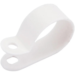 Rexant 07-4420 Скоба под винт 20мм, белая 50 шт/уп