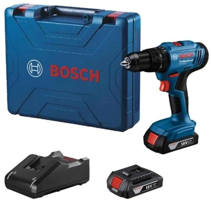 Ударная дрель-шуруповерт Bosch GSB 183-LI, 2Ач,  с двумя аккумуляторами [06019k91f0]