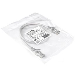 Патч-корд LSZH ExeGate UTP-RJ45-RJ45-5e-0,5M-LSZH-GY, UTP, cat.5e, 0.5м, серый EX286379RUS
